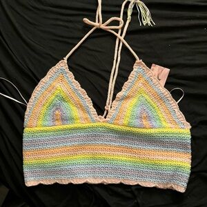 Rainbow crop top​
